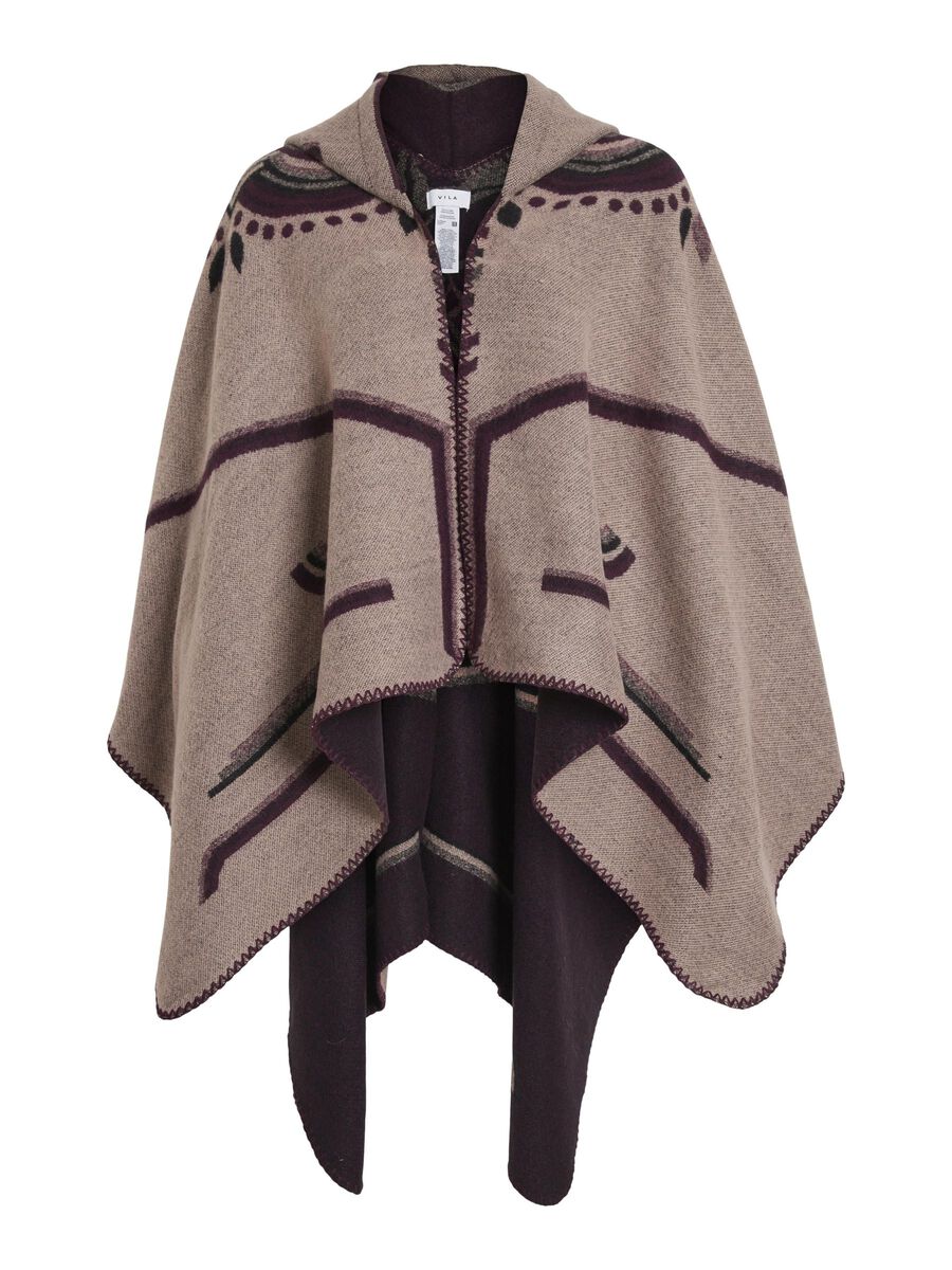 VILA HOODED PONCHO, Misty Rose, highres - 14077168_MistyRose_001.jpg