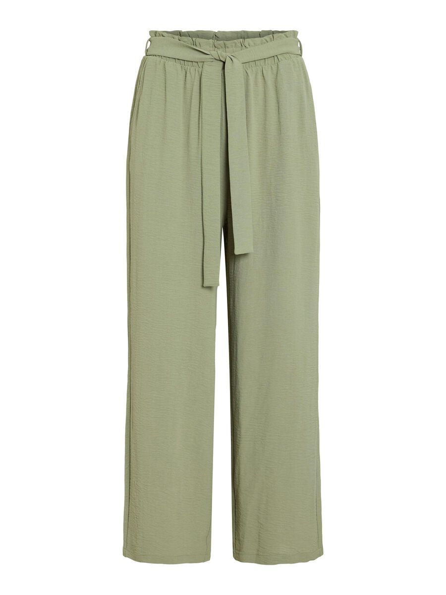 VILA JUPE-CULOTTE TAILLE HAUTE PANTALON, Oil Green, highres - 14100306_OilGreen_001.jpg