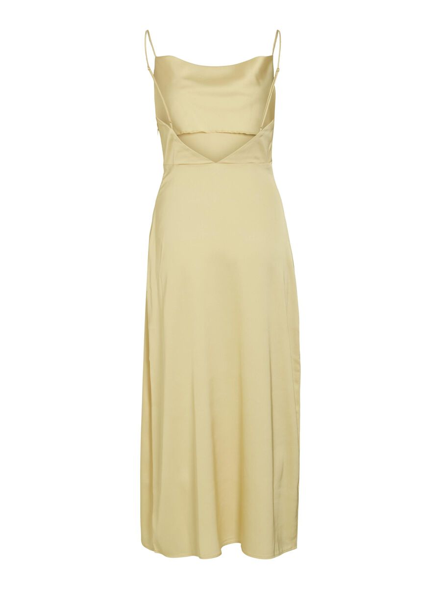 VILA VIRAVENNA STRAP VESTITO DA OCCASIONE, Pale Banana, highres - 14085601_PaleBanana_002.jpg
