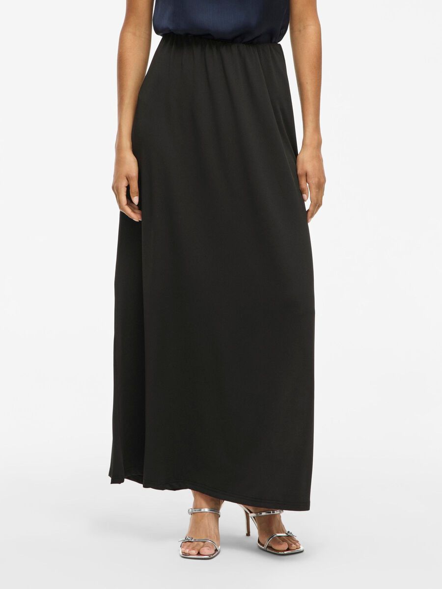 VILA VILEOA HIGH WAIST MAXI SKIRT, Black, highres - 14114772_Black_003.jpg