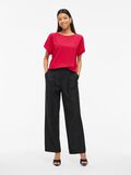 VILA RONDE HALS TOP MET KORTE MOUWEN, Viva Magenta, highres - 14101663_VivaMagenta_005.jpg