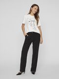 VILA ROUND NECK T-SHIRT, Snow White, highres - 14103247_SnowWhite_1156689_005.jpg