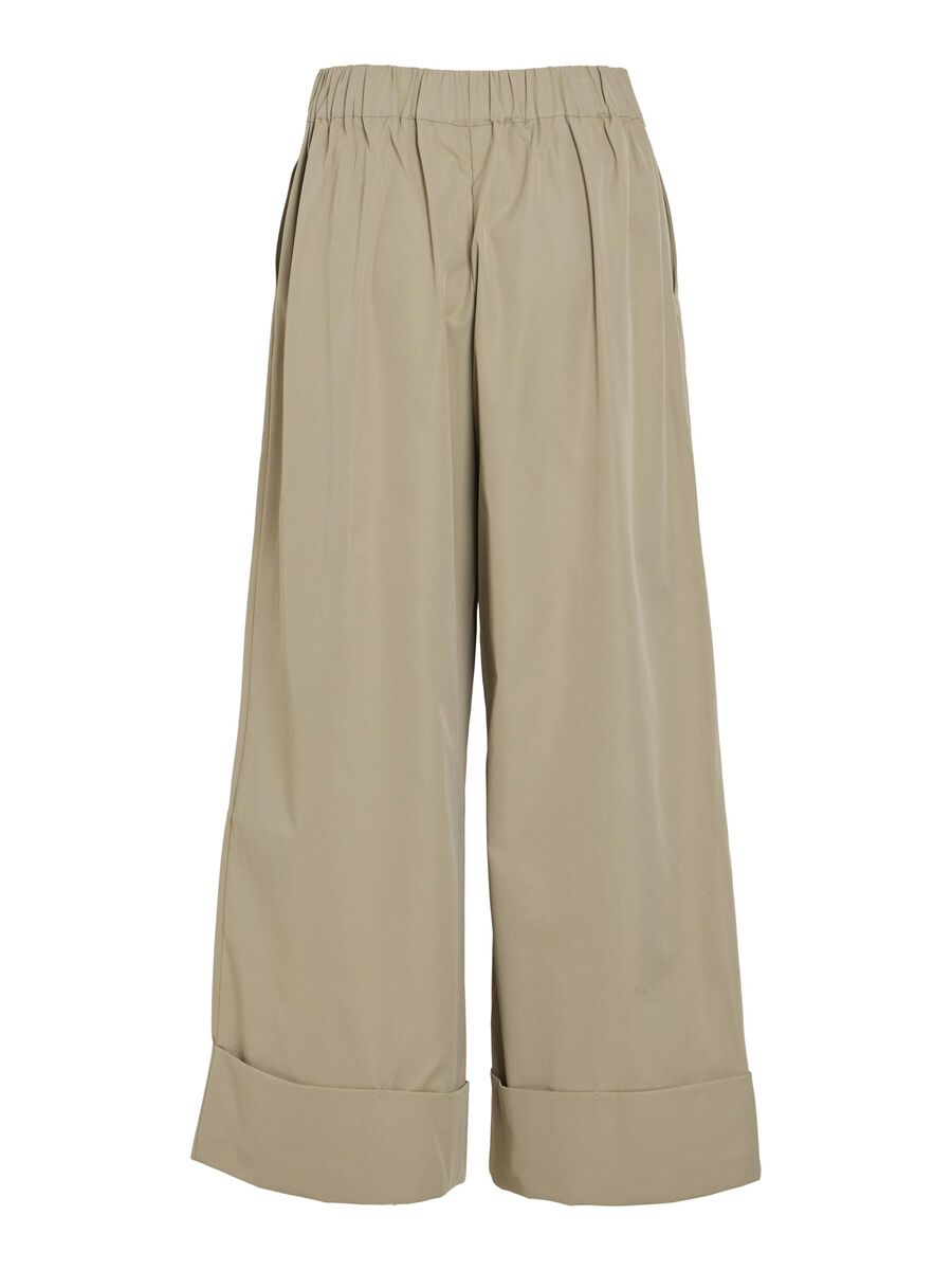 VILA WIDE-LEG TROUSERS, Feather Gray, highres - 14108350_FeatherGray_002.jpg