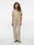 VILA SHORT SLEEVED SHIRT, Feather Gray, highres - 14102507_FeatherGray_005.jpg