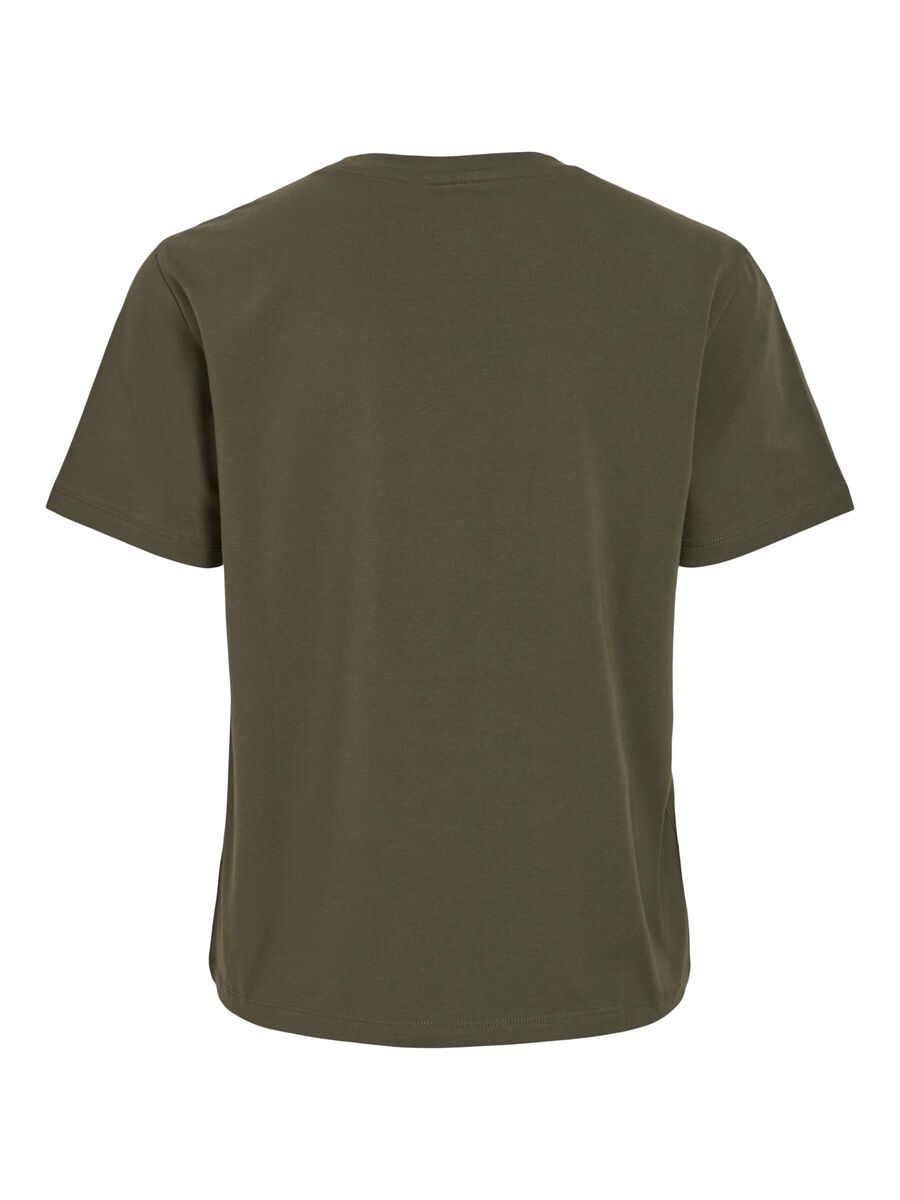 VILA VINORA RUND UDSKÆRING T-SHIRT, Deep Depths, highres - 14103448_DeepDepths_1221800_002.jpg