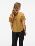 VILA V-NECK SHORT SLEEVED TOP, Wood Thrush, highres - 14096245_WoodThrush_004.jpg