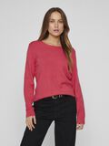 VILA VIRIL ROUND NECK KNITTED PULLOVER, Viva Magenta, highres - 14054177_VivaMagenta_958812_003.jpg
