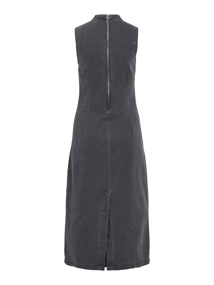 VILA VINONA MIDI DENIM DRESS, Medium Grey Denim, highres - 14113600_MediumGreyDenim_002.jpg