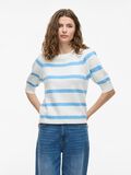 VILA STRIPED KNITTED TOP, White Alyssum, highres - 14108479_WhiteAlyssum_1196762_003.jpg