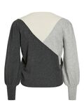 Product image thumbnail - VIKERRY ROUND NECK KNITTED PULLOVER, Dark Grey Melange | 6