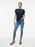 VILA VIELLETTE TOP À MANCHES COURTES, Navy Blazer, highres - 14059563_NavyBlazer_005.jpg