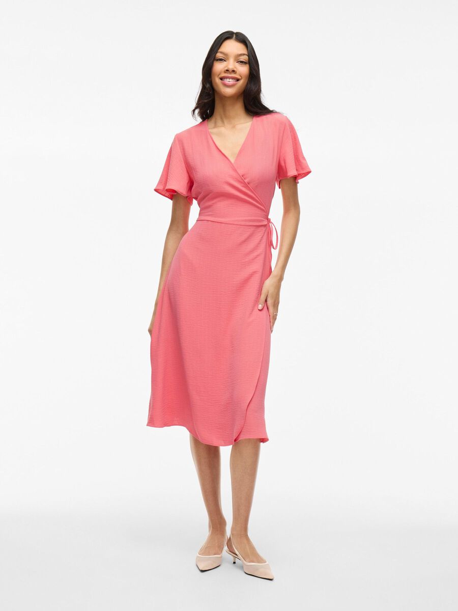VILA VILOVIE KURZÄRMELIGES WICKELKLEID, Dubarry, highres - 14059666_Dubarry_003.jpg