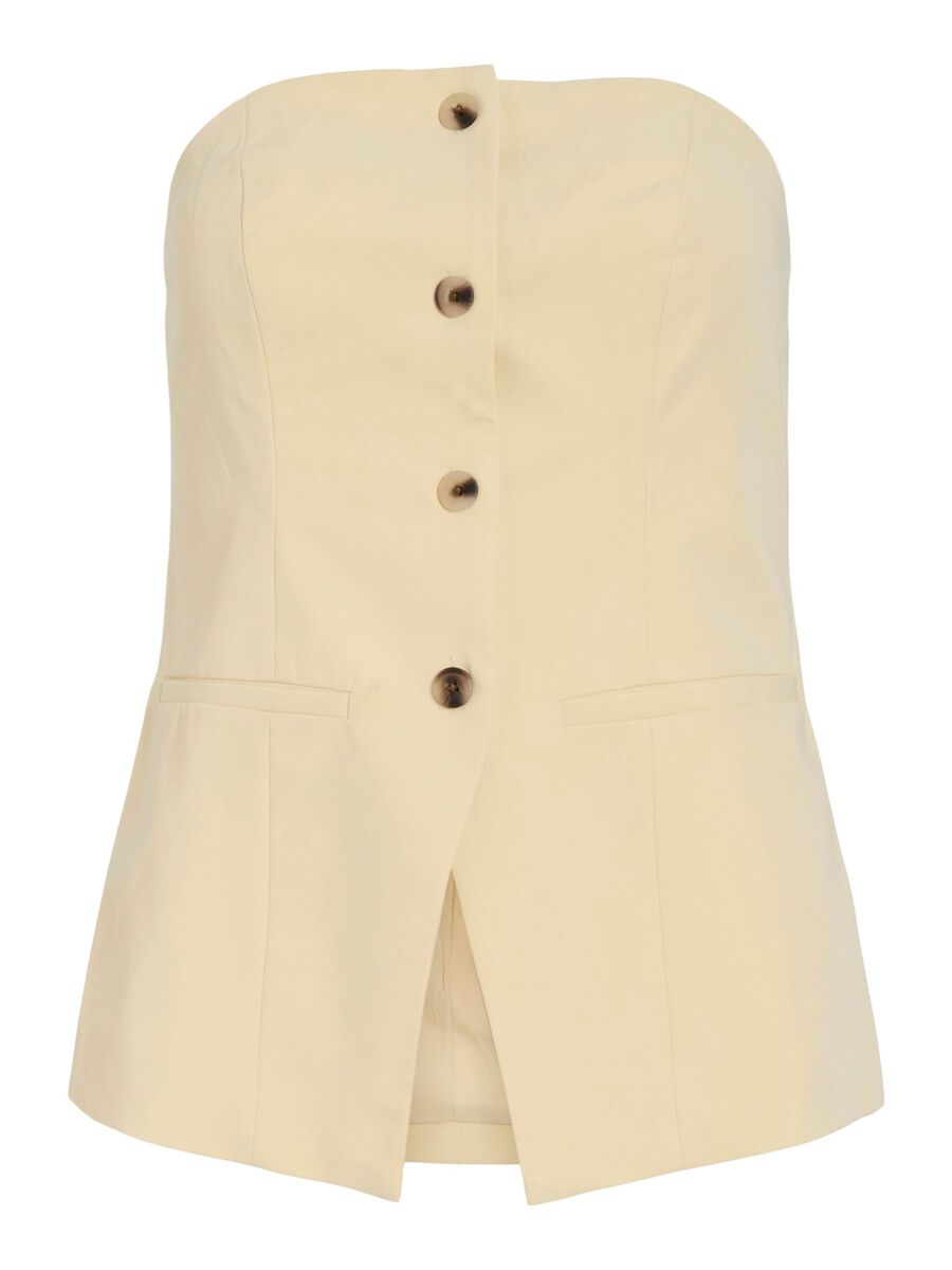 VILA VIHANDI BANDEAU WAISTCOAT, Pale Banana, highres - 14111994_PaleBanana_001.jpg