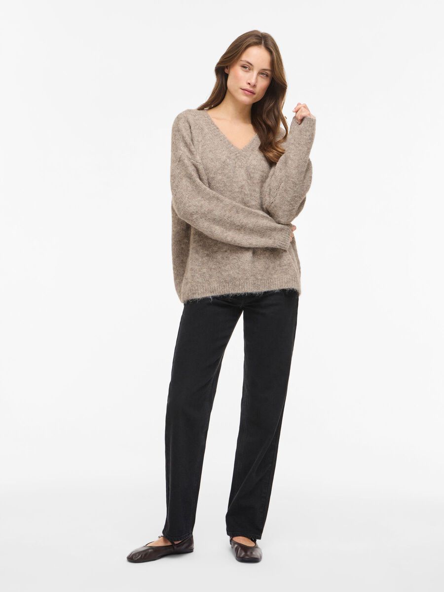 Carousel image - PUL&Oacute;VER DE MALHA, Natural Melange | 4