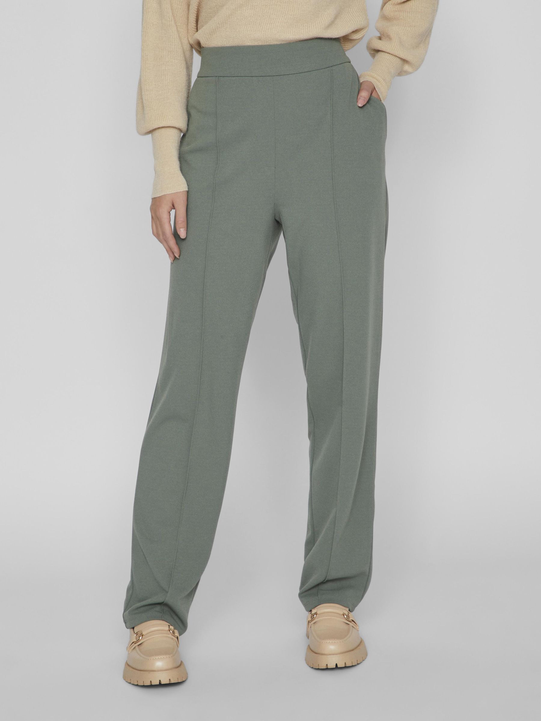Pantalon taille hot sale haute vert