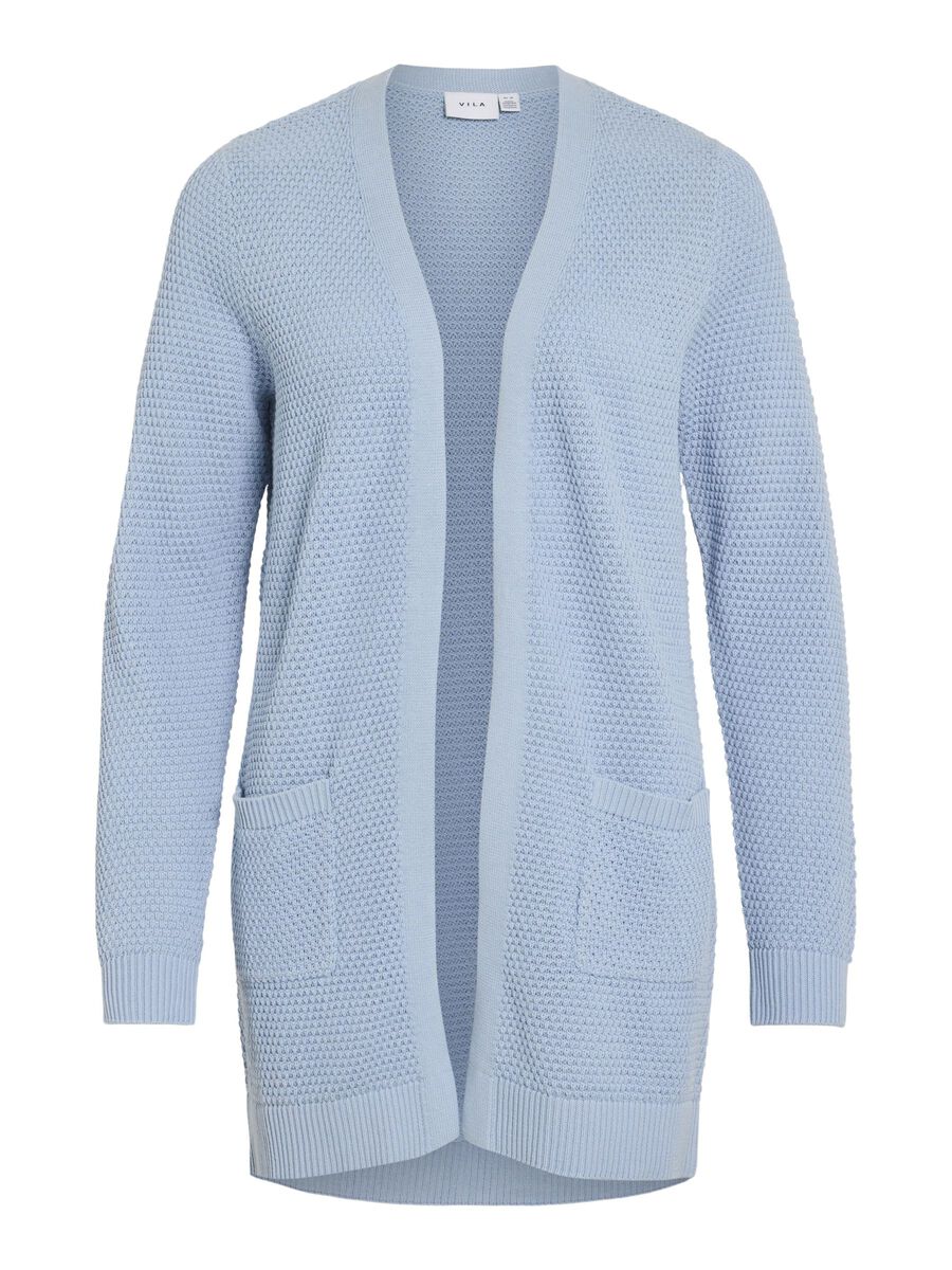 VILA VIDALO BASIC STRICKJACKE, Kentucky Blue, highres - 14097125_KentuckyBlue_001.jpg