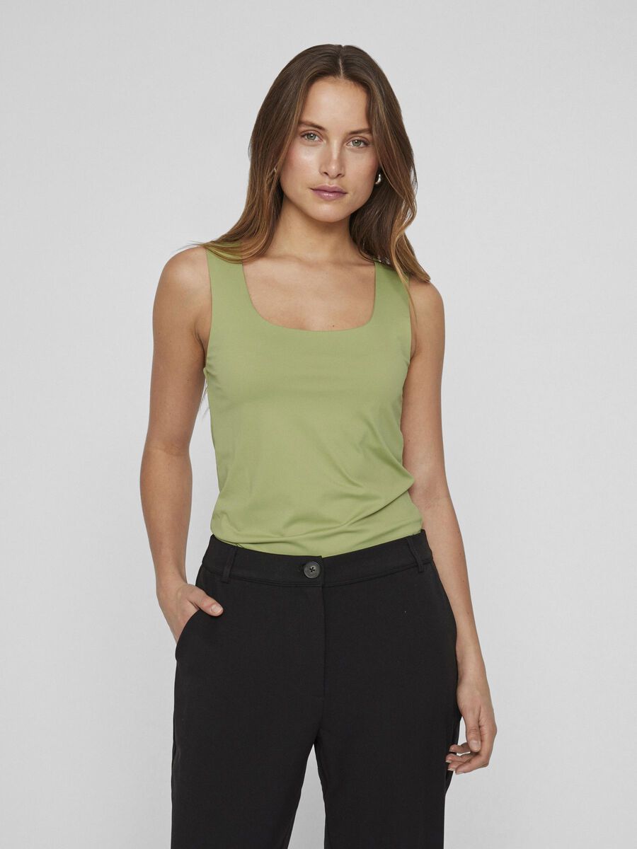 VILA VIKENZA BASIC TANK TOP, Sage, highres - 14089092_Sage_003.jpg
