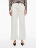 Product image thumbnail - VIFREYA HIGH-WAIST WIDE FIT JEANS, Cloud Dancer | 1