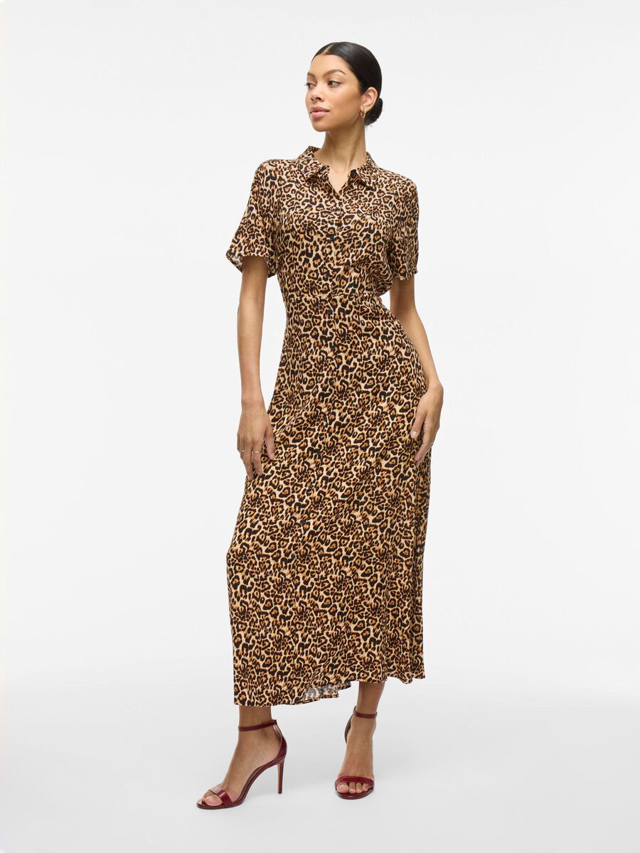 VILA MAXI SHIRT DRESS, Birch, highres - 14109513_Birch_1214008_003.jpg