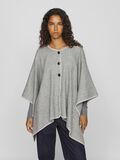 VILA BUTTONED PONCHO, Light Grey Melange, highres - 14099617_LightGreyMelange_003.jpg