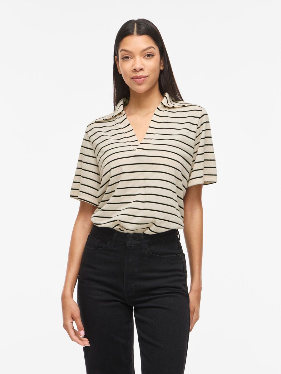 Product carousel image - V-AUSSCHNITT OBERTEIL MIT KURZEN &Auml;RMELN, Birch | 1