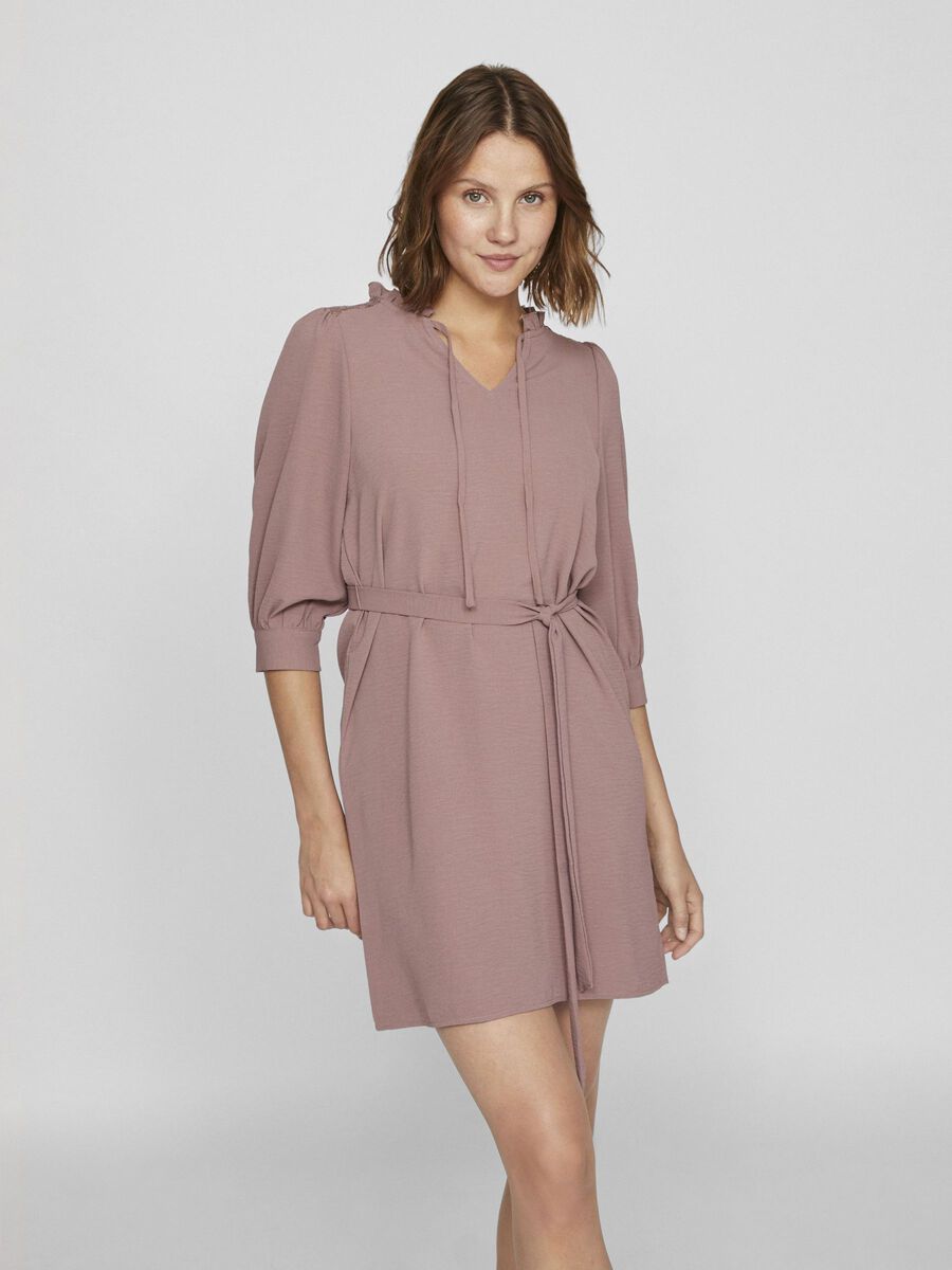 VILA À MANCHES 3/4 ROBE COURTE, Twilight Mauve, highres - 14103640_TwilightMauve_003.jpg