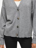 Product image thumbnail - VIRIL DEKOLT W SEREK KARDIGAN Z DZIANINY, Medium Grey Melange | 3