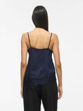 Product image thumbnail - VILEA ASYMMETRIC LACE STRAP TOP, Navy Blazer | 2