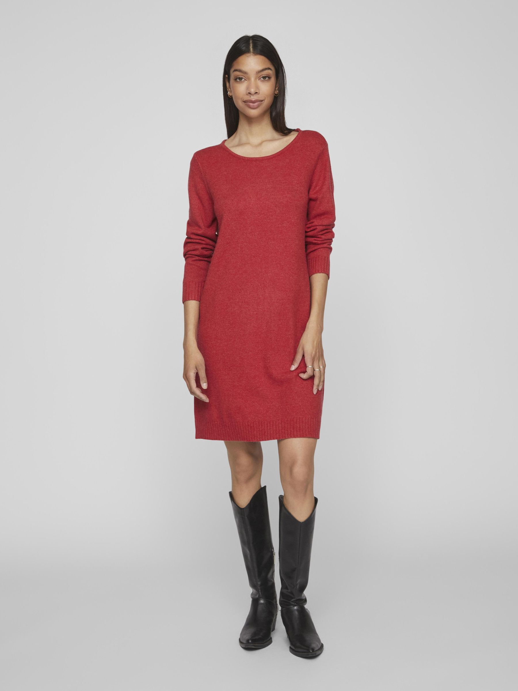 Vila store jurk rood