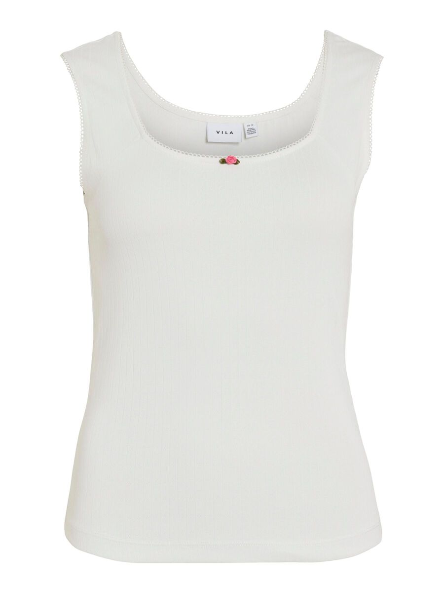 VILA VIHAIRON SQUARE NECK SLEEVELESS TOP, Cloud Dancer, highres - 14108369_CloudDancer_1195912_001.jpg