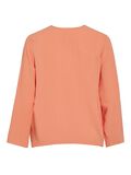 VILA VIJOSA V-NECK TOP CON MANICHE A 3/4, Cadmium Orange, highres - 14102906_CadmiumOrange_002.jpg