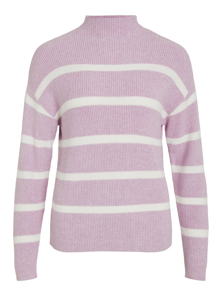 VILA VIRIL STRIPED PULLOVER A MAGLIA, Winsome Orchid, highres - 14091615_WinsomeOrchid_1070770_001.jpg