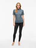VILA VIMALMEN HIGH NECK SHORT SLEEVED TOP, Coronet Blue, highres - 14112683_CoronetBlue_005.jpg