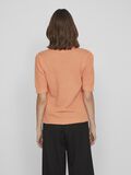 Vila SHORT-SLEEVED KNITTED TOP, Shell Coral, highres - 14084421_ShellCoral_004.jpg