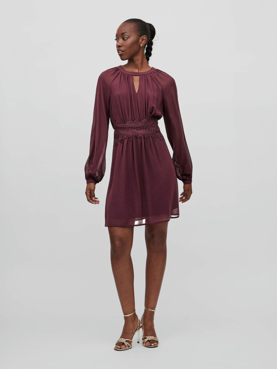 Vila O-NECK SHORT DRESS, Winetasting, highres - 14083315_Winetasting_003.jpg