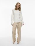 VILA ROUND NECK KNITTED PULLOVER, White Alyssum, highres - 14110910_WhiteAlyssum_1229779_005.jpg