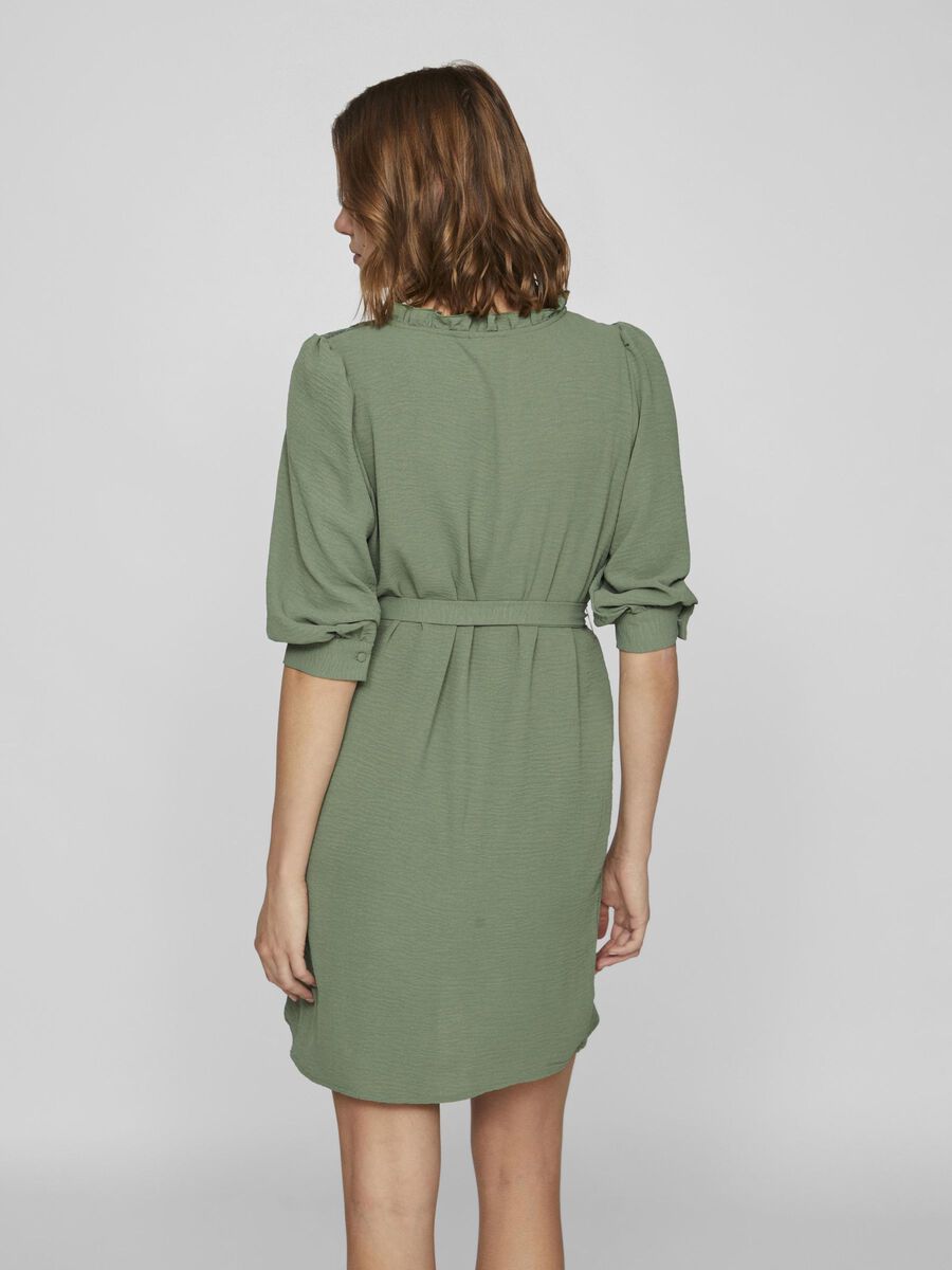 VILA 3/4-ARM KURZKLEID, Laurel Wreath, highres - 14103640_LaurelWreath_004.jpg