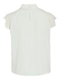 VILA VISIMPLY LACE SHORT SLEEVED TOP, Snow White, highres - 14112695_SnowWhite_002.jpg