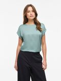 Product image thumbnail - VIELLETTE SHORT SLEEVED TOP, Blue Surf | 1
