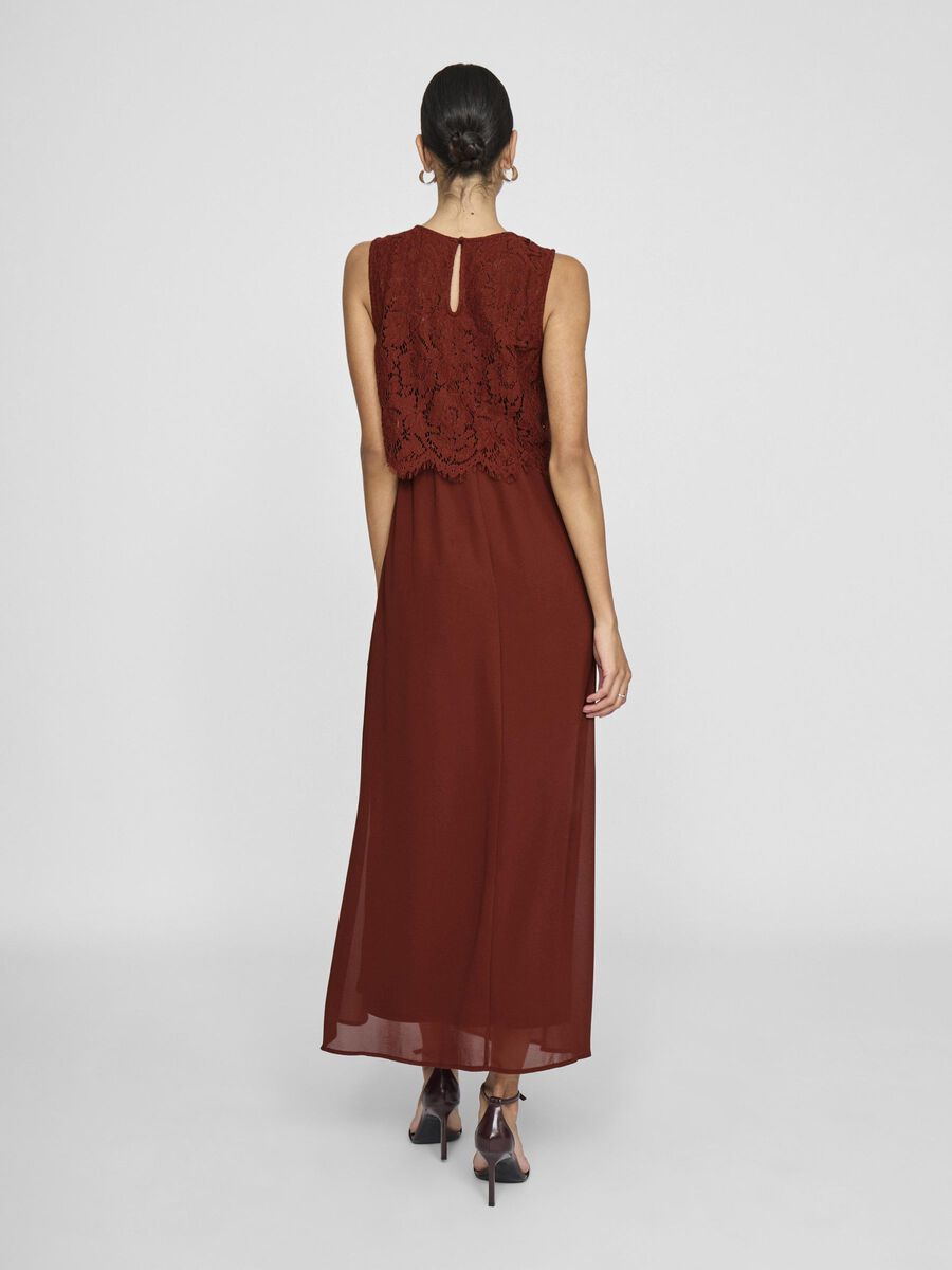 VILA VIMILINA SLEEVELESS MAXI DRESS, Fired Brick, highres - 14100341_FiredBrick_004.jpg