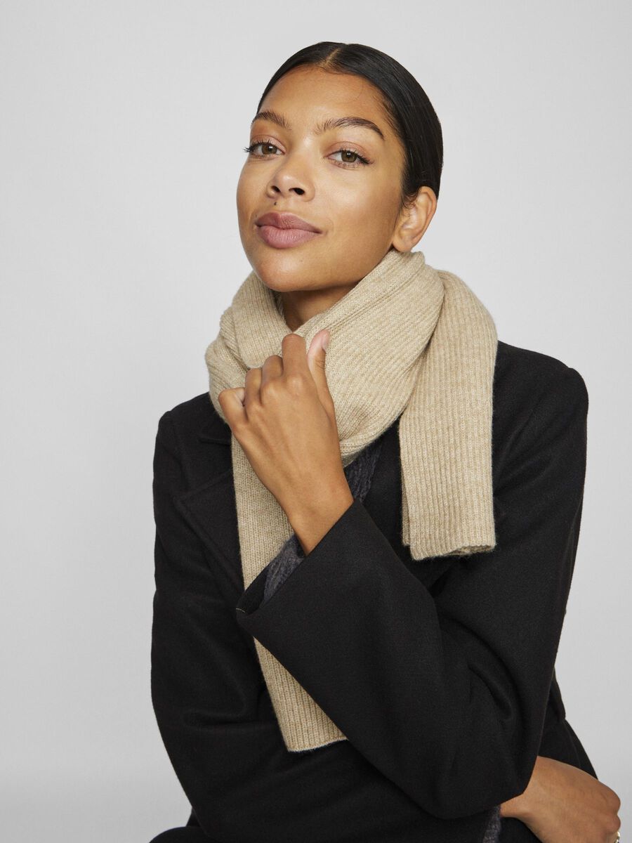 VILA BASIC SCARF, Natural Melange, highres - 14103183_NaturalMelange_003.jpg