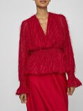 VILA LONG SLEEVED V-NECK BLOUSE, Fiery Red, highres - 14083306_FieryRed_007.jpg