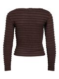 Product image thumbnail - VILISABETH BOATNECK LONG SLEEVED TOP, Coffee Bean | 6