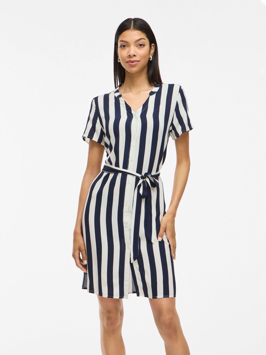 VILA SHORT SHIRT DRESS, Navy Blazer, highres - 14109686_NavyBlazer_1252274_003.jpg
