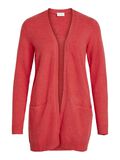 VILA VIRIL BASIC KNITTED CARDIGAN, Racing Red, highres - 14044041_RacingRed_593650_001.jpg