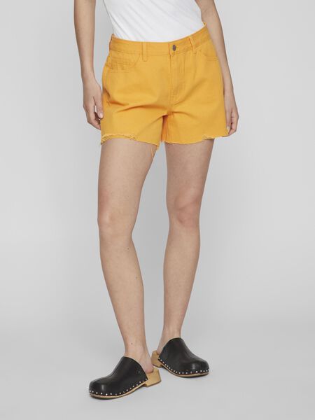 Vila KORT RIB SHORTS, Marigold, highres - 14087176_Marigold_003.jpg