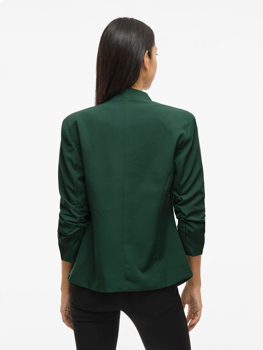 VILA VIJOY 3/4 SLEEVED BLAZER, Pineneedle, highres - 14058873_Pineneedle_004.jpg