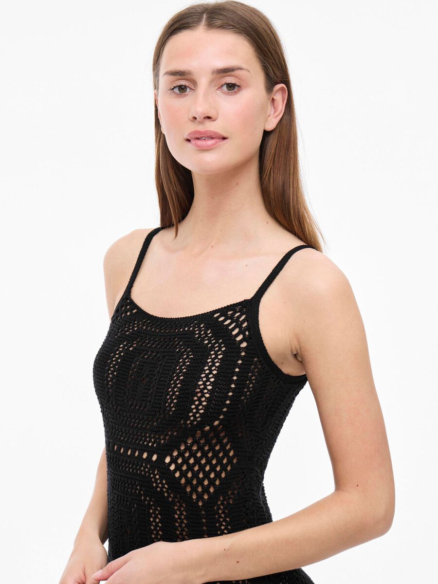 Carousel image - GEBREID MAXI-JURK, Black Beauty | 3
