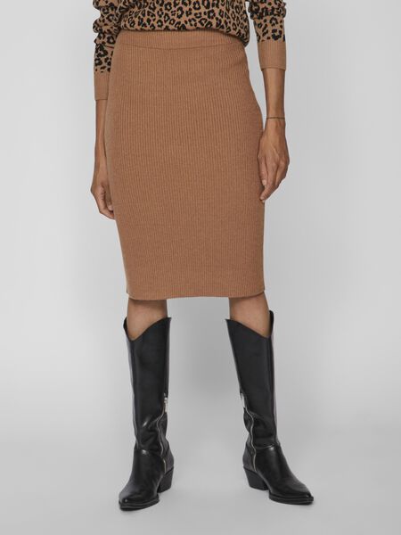 Vila KNITTED PENCIL SKIRT, Toasted Coconut, highres - 14071794_ToastedCoconut_958898_003.jpg