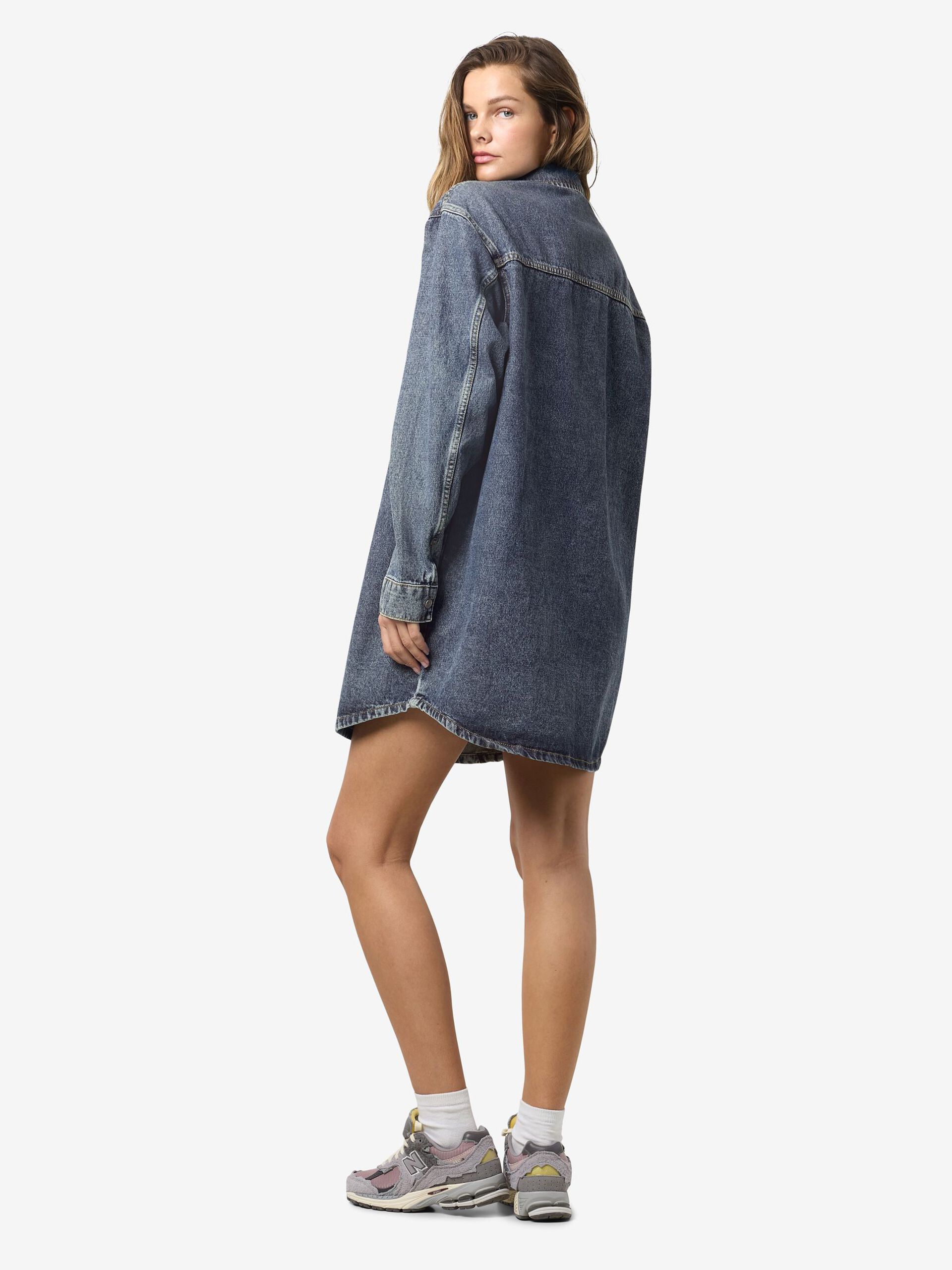 Carousel image - NMALVA DENIM DRESS, Medium Blue Denim | 4